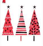 CHRISTMAS GIFT TAGS FOIL TREES 10PK