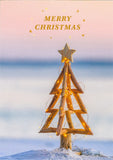 CHRISTMAS BOXED CARDS BEACH BAUBLES / TREE 10 PACK