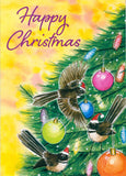 CHRISTMAS BOXED CARDS KIWI PRESENTS / FANTAIL TREE 10 PACK