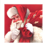 CHRISTMAS BOXED CARDS TRADITIONAL SANTA 10 PACK