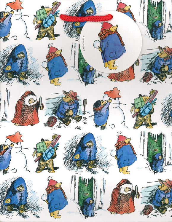 CHRISTMAS GIFT BAG MEDIUM FESTIVE PADDINGTON