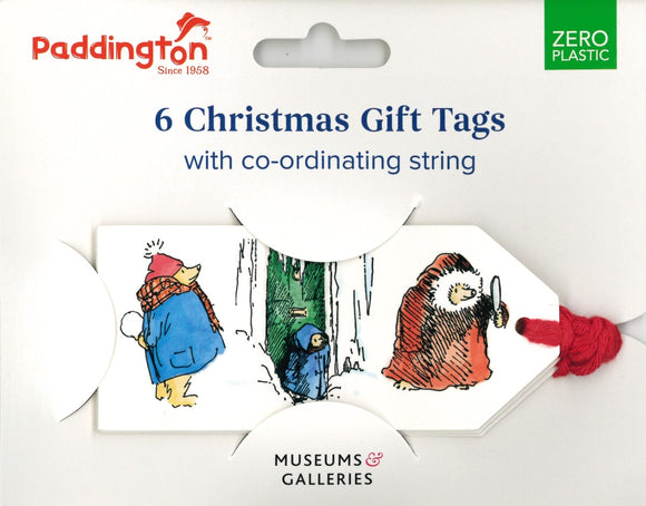 CHRISTMAS GIFT TAGS PADDINGTON 6 PACK