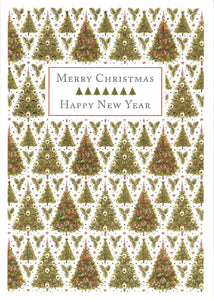 CHRISTMAS CARD TREE PATTERN