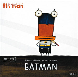 THE ADVENTURES OF TIN MAN: BATMAN BLANK CARD