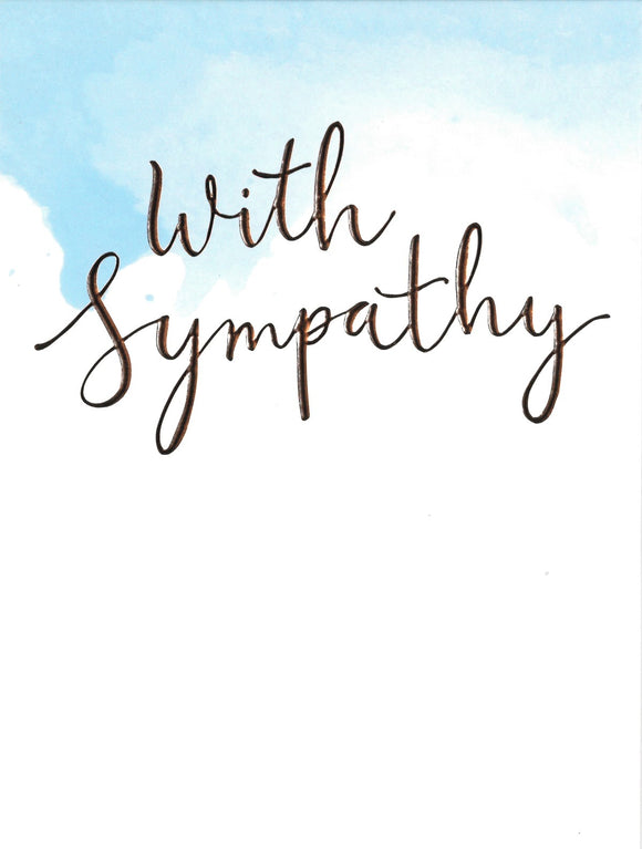 SYMPATHY CARD WITH SYMPATHY TEXT