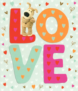 VALENTINES CARD BOOFLE LOVE