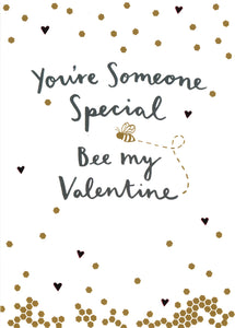 VALENTINES CARD SOMEONE SPECIAL BEE MY VALENTINE