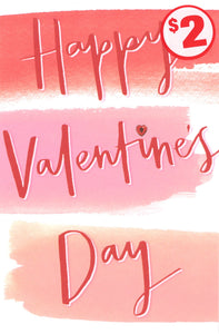 VALENTINES CARD RED TEXT