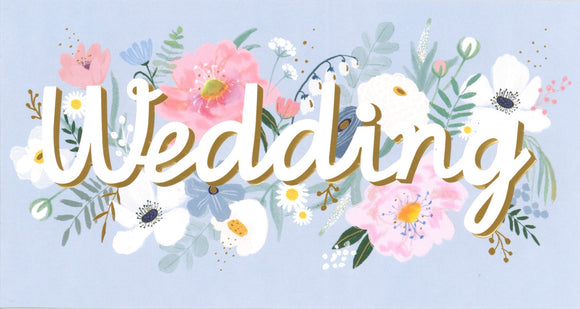 WEDDING CARD PASTEL BOTANICALS