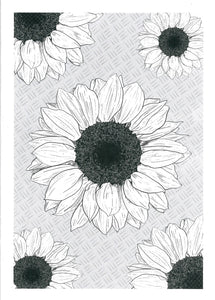 BLANK CARD SUNFLOWERS