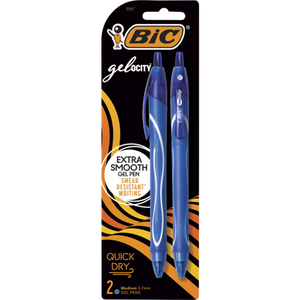 GELOCITY QUICK DRY GEL PEN BLUE 2 PK