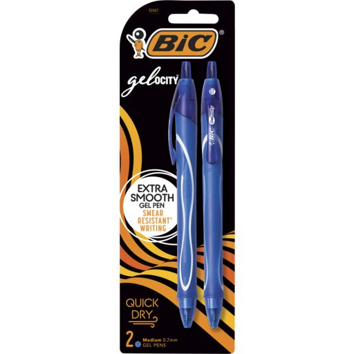 GELOCITY QUICK DRY GEL PEN BLUE 2 PK