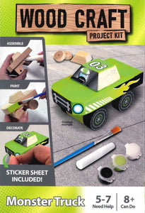 MONSTER TRUCK WOOD CRAFT PROJECT KIT