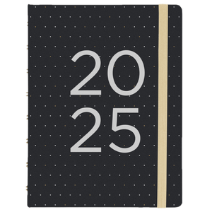 2025 FILOFAX PLANNER A53 MOONLIGHT BLACK WEEKLY