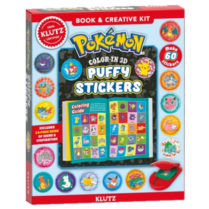 KLUTZ POKEMON COLOR-IN 3D PUFFY STICKERS