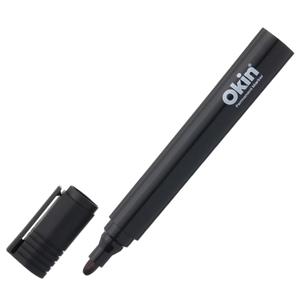 OKIN MEDIUM BULLET TIP PERMANENT MARKER PEN BLACK