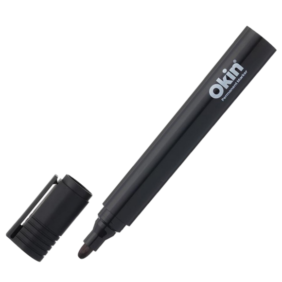 OKIN MEDIUM BULLET TIP PERMANENT MARKER PEN BLACK