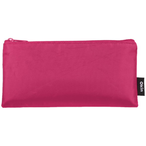 OKIN FLAT PINK PENCIL CASE 21X11CM