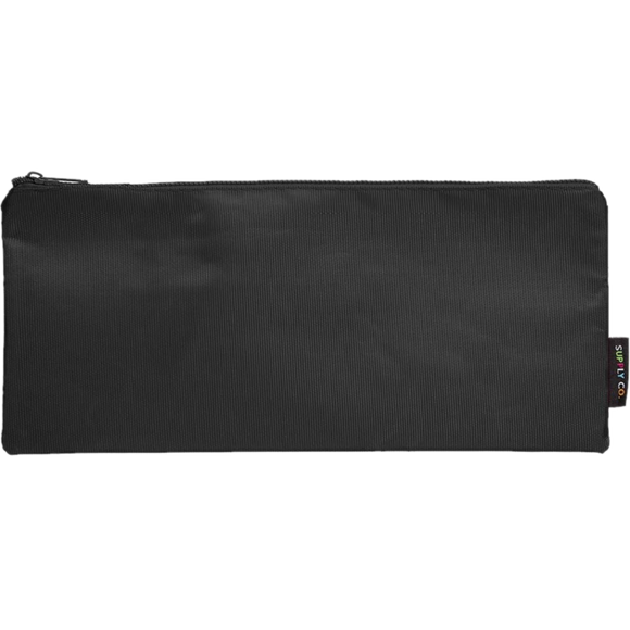 SUPPLY CO LONG FLAT BLACK PENCIL CASE 34X15CM