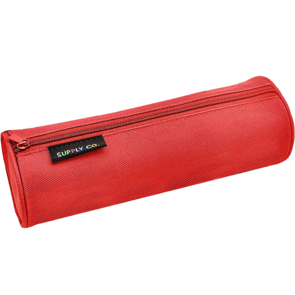 SUPPLY CO RED TUBE PENCIL CASE 21X8CM