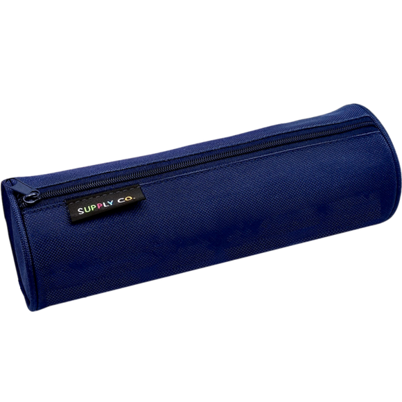 SUPPLY CO NAVY RECYCLED TUBE PENCIL CASE 21X8CM