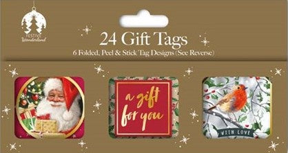 CHRISTMAS GIFT TAGS TRADITIONAL 18 PACK