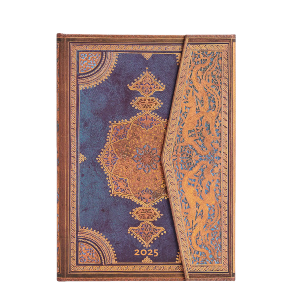 2025 DIARY SAFAVID INDIGO MIDI VERSO WEEK-WITH-NOTES