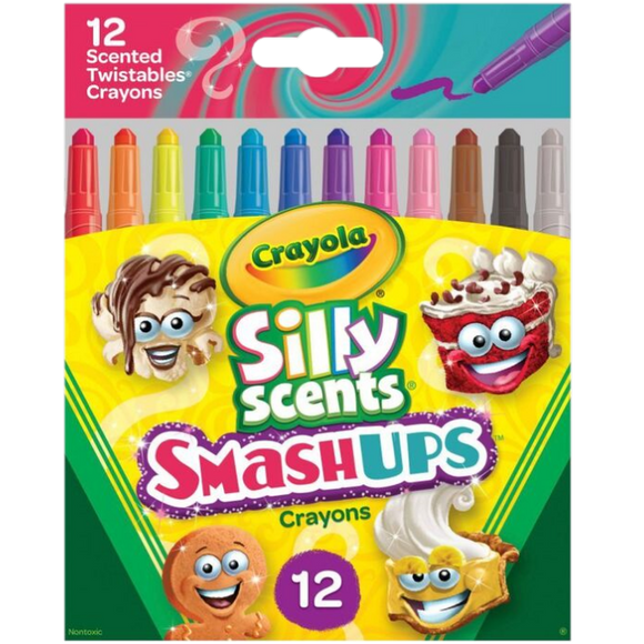 CRAYOLA SILLY SCENTS SMASHUPS MINI TWISTABLE CRAYONS 12PACK