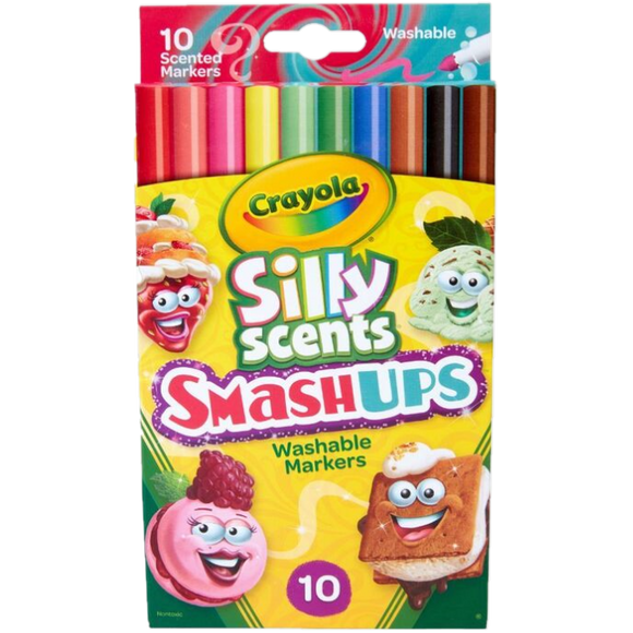 CRAYOLA SILLY SCENTS SMASHUPS WASHABLE MARKERS 10 PACK