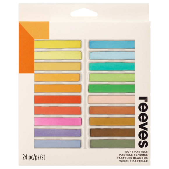 REEVES SOFT PASTELS SET OF 24 COLOURS