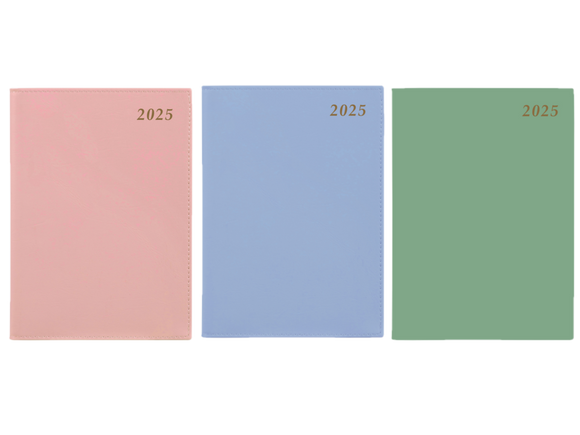 2025 CUMBERLAND DIARY SOHO A5 WEEK TO VIEW ASSORTED COLOURS