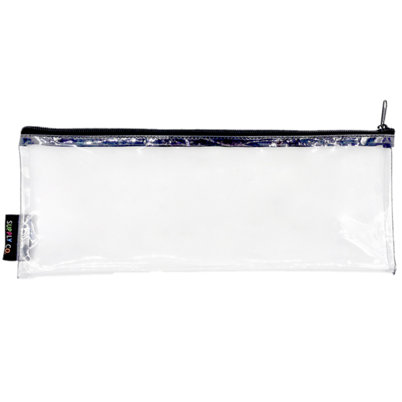 SUPPLY CO CLEAR PENCIL CASE 34X13.5CM