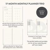 2025 DIARY MONTLHY PLANNER TRIO PAINTER'S PALETTE - 17 MONTHS