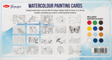 VOYAGER WATERCOLOR PAINTING CARDS SET 280X148MM