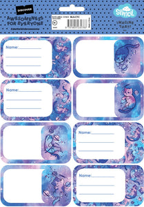 CAT-A-COSMIC SCHOOL BOOK LABELS PACK 16