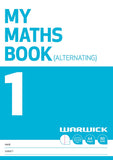 MY MATHS BOOK 1 - ALTERNATING 10MM QUAD/UNRULED