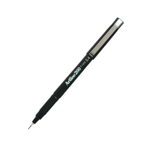 ARTLINE 200 0.4MM BLACK FINELINER PEN