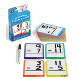 WRITE & WIPE SUBTRACTION FLASHCARDS WITH MARKER