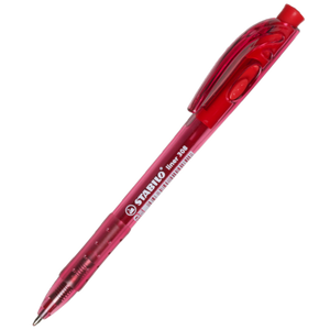 STABILO 308 MEDIUM RED BALLPOINT PEN