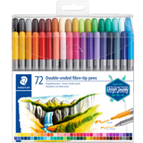 DESIGN JOURNEY DOUBLE-ENDED FIBRE TIP PENS 72 PACK