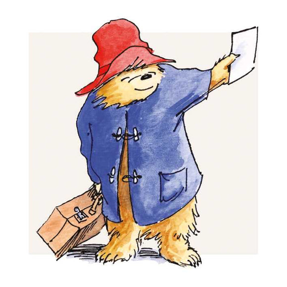 BLANK CARD PADDINGTON BEAR A NOTE FROM PADDINGTON