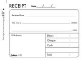 45DL 100 DUPLICATE RECEIPT BOOK - NO CARBON REQUIRED