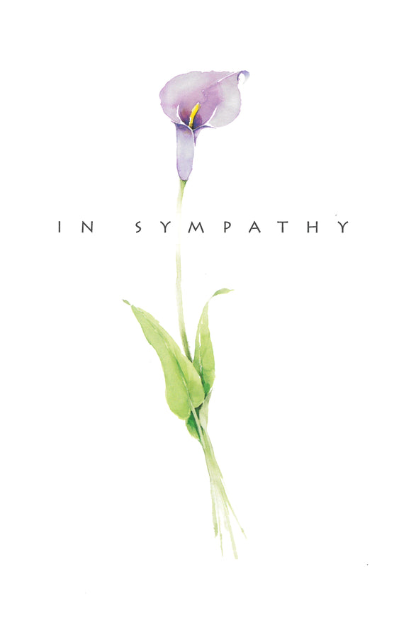 SYMPATHY CARD SINGLE FLOWER