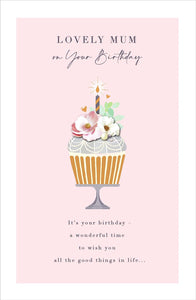 BIRTHDAY CARD MUM CUPCAKE