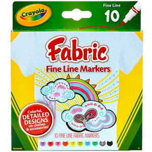 CRAYOLA FABRIC FINE LINE MARKERS