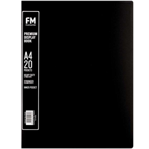 FM VIVID CAT BLACK PREMIUM 20 POCKET DISPLAY BOOK