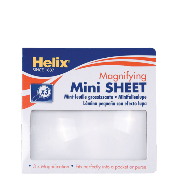 HELIX MINI MAGNIFYING SHEET 55MM X 85MM