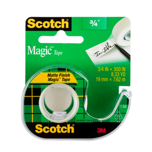 SCOTCH MAGIC TAPE ON DISPENSER 19MMX7.62M