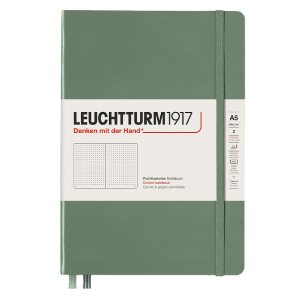 LEUCHTTURM 1917 OLIVE MEDIUM DOTTED JOURNAL