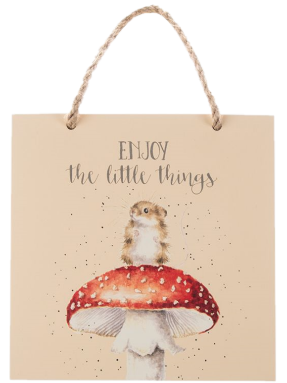 WRENDALE DESIGNS WOODEN PLAQUE 'ENJOY THE LITTLE THINGS'